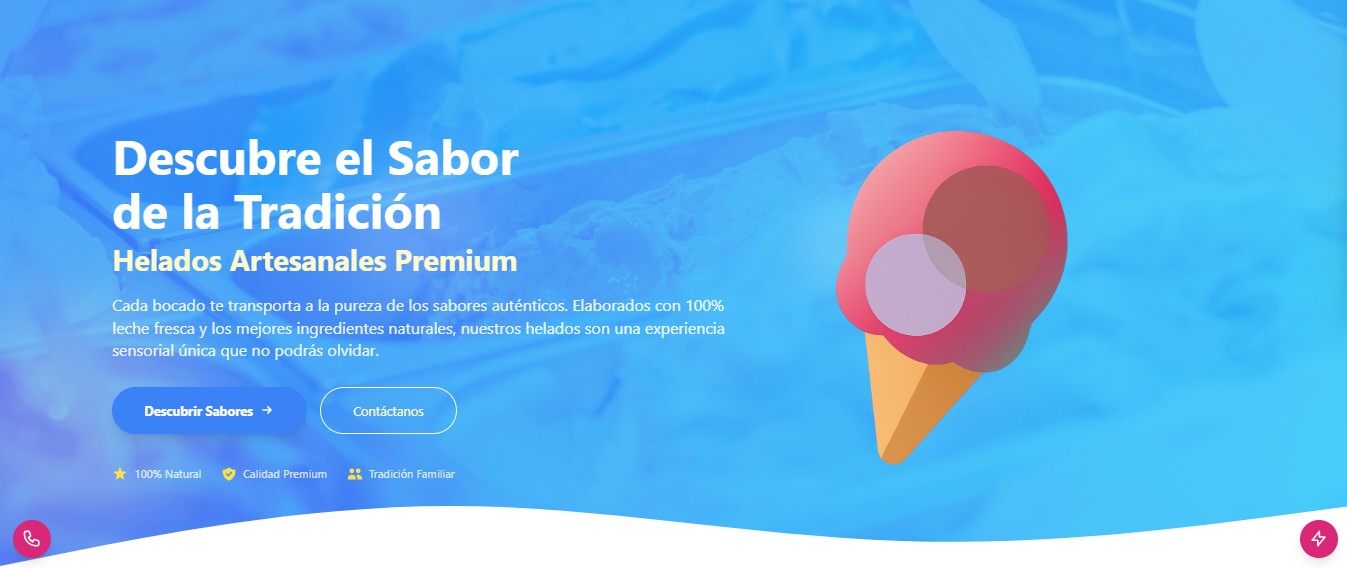 Helados La Segovia Website